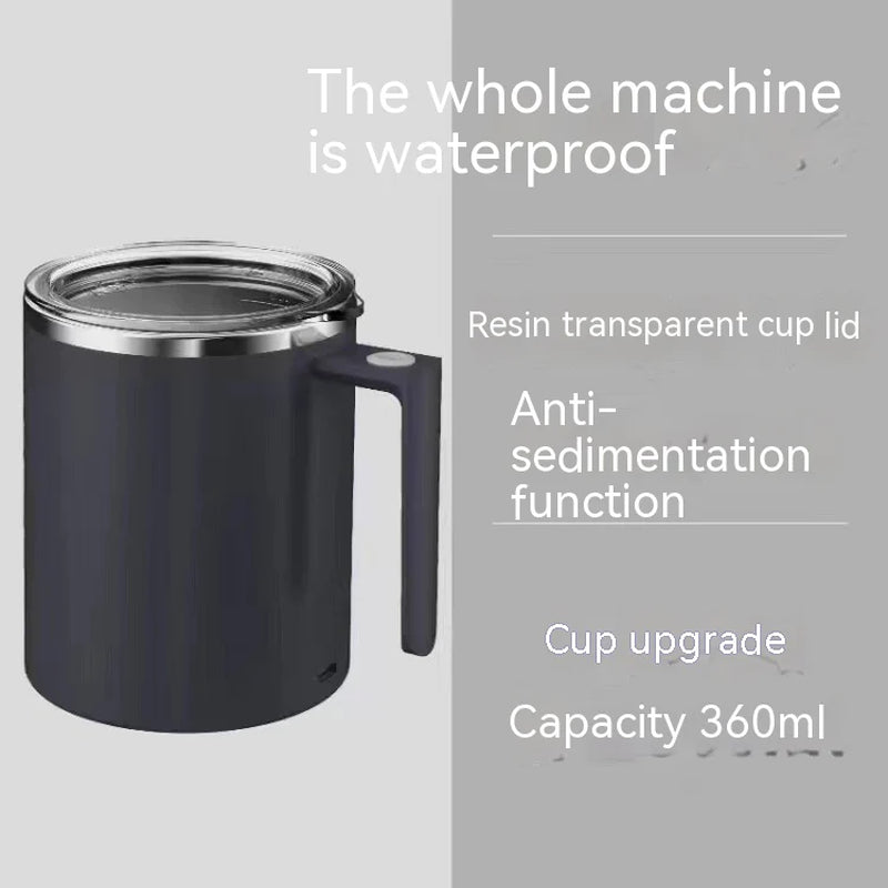 Portable Smart Magnetic Automatic Mixing Coffee Cup Rechargeable Rotating Home Office Travel Stirring Cup