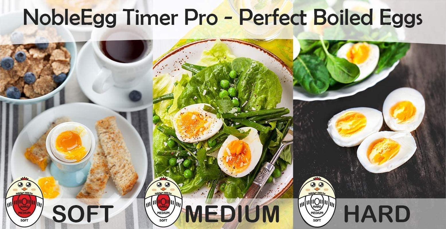 Egg Timer Pro | Soft Hard Boiled Egg Timer That Changes Color When Done | No BPA, Certified